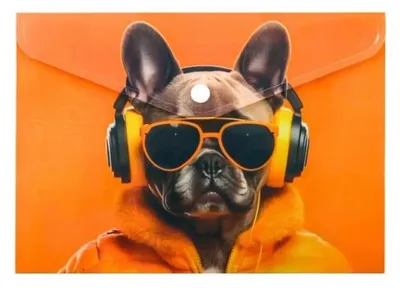 Zdjęcie produktu dla Koperta A5 PP na napę z nadrukiem Cool Dog - Panta Plast