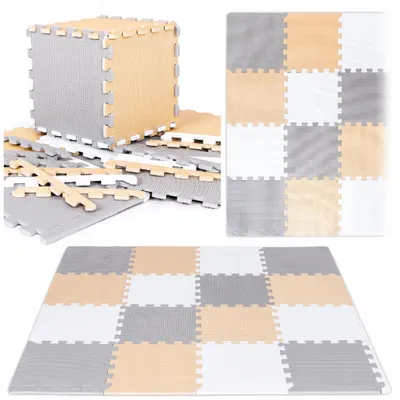 Produktbild von MATA piankowa puzzle EDUKACYJNA 118x118 dla dzieci SKŁADANA ochronna 16szt