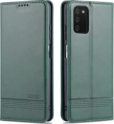 Immagine prodotto di Custodia Galaxy A03S, Portafoglio con chiusura magnetica e supporto, Custodia Flip in pelle per Samsung Galaxy A03S verde