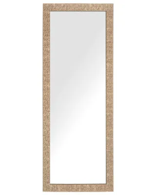 Produktbild von BELIANI Wandspiegel Messing 50 x 130 cm Kunststoff glänzende Rahmen Rechteckig Elegant Modern