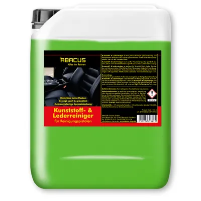 Produktbild von ABACUS® Tornador Lederreiniger, Tornador Kunststoffreiniger, gebrauchsfertig für Reinigungspistolen 1 x 5L Kunststoff- & Lederreiniger Gebrauchsfertig