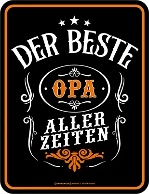 Produktbild von Bester Opa - Fun-Schilder - Aller Zeiten