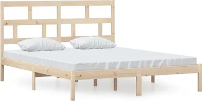 Imagen del producto de Cama de madera maciza de pino, tamaño 160x200 cm