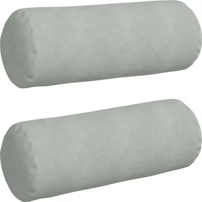 Immagine prodotto di vidaXL Cuscino bolster 2 pezzi grigio chiaro Ø 25 x 70 cm tessuto a coste