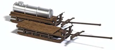 Produktbild von Busch 2 Transportschlitten H0 1631