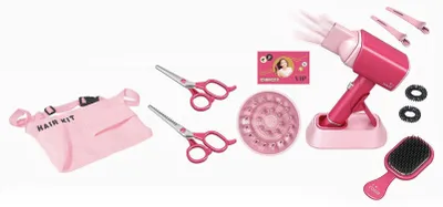 Produktbild von Wiky Friseurset für Kinder 11 Teile mit Föhn Soundeffekt Schere und Bürste