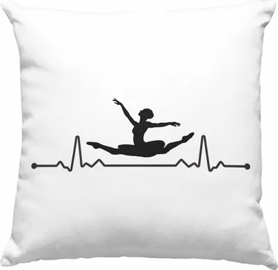 Produktbild von Trendation - Ballett Ballerina Tanzen Deko-Kissen mit Füllung 40x40 Mädchen Geschenk Frauen Tänzerin Geschenkidee  Deko-Kissen mit Füllung 40x40 (Rosa)