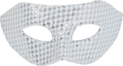 Produktbild von Weißer Pailletten  Augenmask