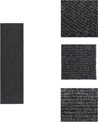 Image de vidaXL Tapis de propreté 100x350 cm Anthracite - Tapis