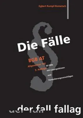 Produktbild von Die Fälle. BGB AT