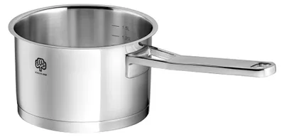 Stielkasserolle Edelstahl 18/10, 16 cm, 2,0 l, Induktion geeignet