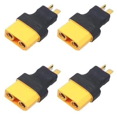 4er Set XT90 Buchse auf Deans T-Stecker Adapter für RC Akku