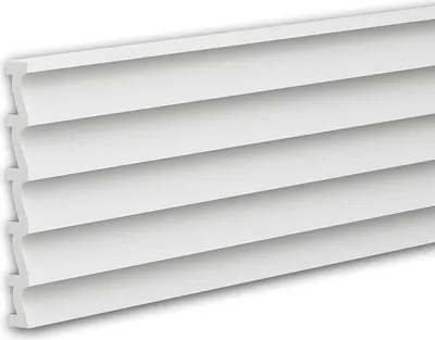Produktbild von Profhome 659801 3D Wandpaneel Wandvertäfelung Akustikpaneel Stuckleiste 2 m