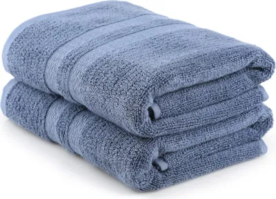 Immagine prodotto di Mijolnir, Ayliz - Blue, set di asciugamani (2 pezzi), blu, 60% BAMBÙ, 40% COTONE, 50 x 90 cm