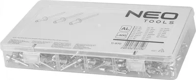 Zdjęcie produktu dla NEO TOOLS Nity zrywalne aluminiowe, 400 sztuk