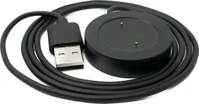 Produktbild von SYSTEM-S USB 2.0 Kabel 100 cm Ladestation für Vivo Watch 2 Smartwatch in Schwarz