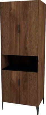 Produktbild von Devo Hochschrank mit 4 Türen Lotos BxHxT 70 x 190 x 53 cm bronze e x pressive oak