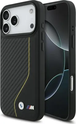 Immagine prodotto di Custodia Bmw M Carbon Line & Logo Magsafe Na Iphone 17 Pro Max - Żółte
