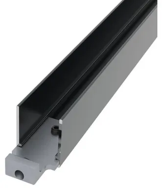 Produktbild von Fiberdeck Boston U Leiste Aluminium 2 Meter, WPC Zaunmontagezubehoer, Verbindungsprofil fuer Holzzzaeune, Sichtschutzzzaun, Terrassendielen, L Profil, Montageschiene