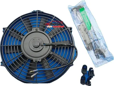 Obrázok produktu pre Ventilátor chladiča vozidla, 16 palcov, 12 V, vysoká účinnosť prúdenia vzduchu, nízka hlučnosť, odolný plast