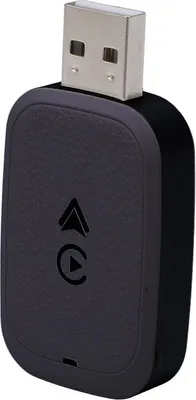 Zdjęcie produktu dla Czarny dla Carplay, przewodowy z adapterem bezprzewodowym, styl U-disc, 5,0 GHz, WLAN, plug-and-play, szybka reakcja, stabilne połączenie, klucz samochodowy