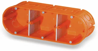 Produktbild von F-tronic Gerätedose, UP, Ø 60mm, Höhe 63mm, massiv, 3-fach, 5St.