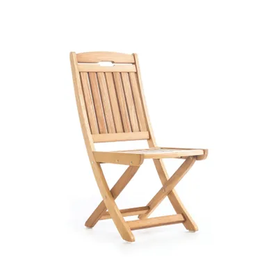 Produktbild von Klappstuhl Iroko-holz klappbarer Gartenstuhl Klappbar Balkonstuhle Holzstuhle für Balkon Garten Terrasse Maya