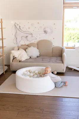 Obrázok produktu pre Suchý bazén 90x30 Boucle White 200 guličiek: transparentné, biele, perleťové, svetlo zlaté