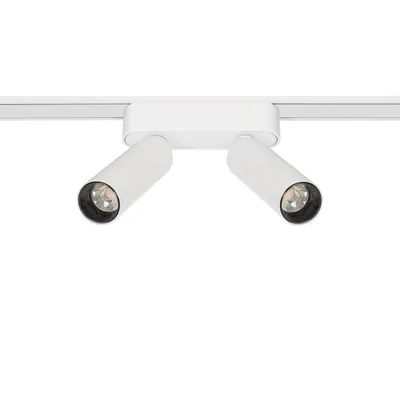Produktbild von LED-Strahler Doppelt für Magnetschiene 25mm SuperSlim 14W 48V Weiss  4000K Neutralweiß