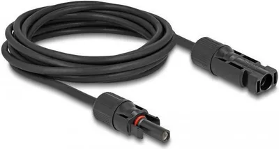 Productafbeelding van Delock DL4 Zonnepaneelkabel, 6 mm², mannelijke connector naar vrouwelijke connector, 5 meter, zwart