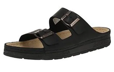 Produktbild von Berkemann 01950 Adam Nubuk - Herren Pantolette - 910-Schwarz