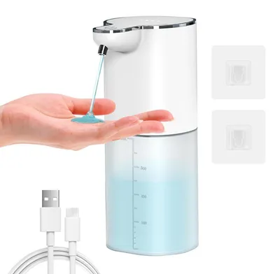 Produktbild von Automatischer Seifenspender Wandmontage 400ml USB-C 4 Stufen IPX5 Weiß