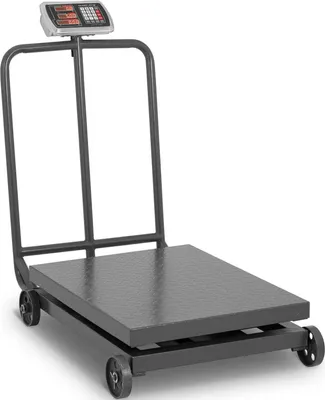 Obrázek produktu pro Expondo Steinberg Systems Podlahová váha – 1000 kg / 0,2 kg – 60 x 80 cm, pojízdná – LED