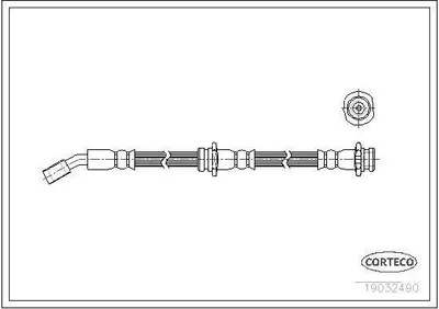 Produktbild von CORTECO 19032490 Bremsschlauch Vorne für NISSAN MICRA II (K11)