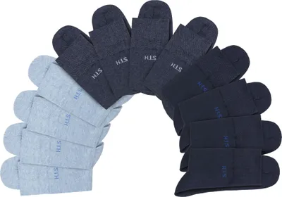 Produktbild von H.I.S. Socken 12 -teilig 4x navy, 4x jeansblau-meliert, 4x dunkel jeans-meliert Größe 39/42