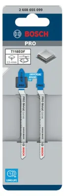 Produktbild von PRO Metal curve T118EOF Stichsägeblatt, 83 mm, 2-tlg.