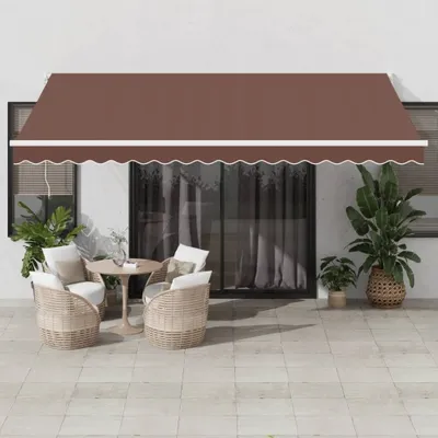 Obrázek produktu pro Maison Exclusive – manuální markýza, hnědá, 450 × 300 cm
