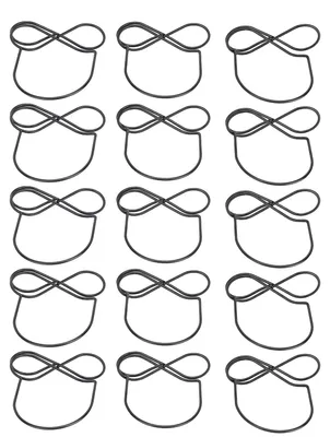 Produktbild von 15-teiliges Set Tischkartenhalter aus Metalldraht – Displayständer für Notizen, Fotos, Bilder und Nummern – Tischkartenhalter, schwarz