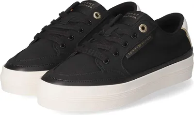 Obrázok produktu pre Tommy Hilfiger dámske nízke tenisky/šnurovacie topánky VULC black textile veľkosť: 38