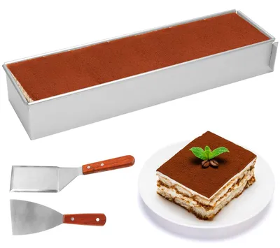Zdjęcie produktu dla Prostokątna forma do pieczenia o wymiarach 40 x 10 cm, wykonana z aluminium