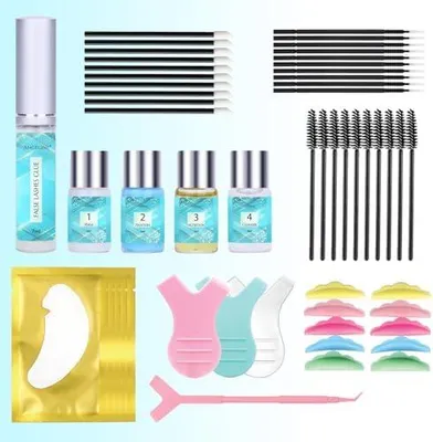 Produktbild von Professionelles Wimpernlifting-Set für Wimpern und Augenbrauen – vegane Formel für natürlich geschwungene Wimpern