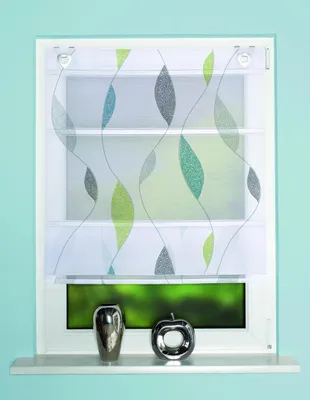 Produktbild von Magnetrollo Bambus Paolo blau-grün 130 x 80 cm