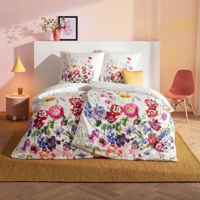 Produktbild von Estella Mako-Satin Bettwäsche Rayen multicolor 155x220 cm + 80x80 cm
