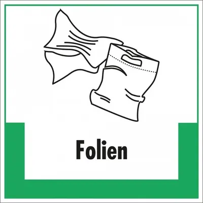 Produktbild von Dreifke® Schild I Abfallkennzeichen Folien, mit Symbol und Text, Kunststoff, ...