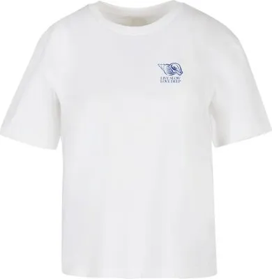Imagen del producto de Camiseta para hombre Urban Classics Live Slow Seashells, color blanco, talla M
