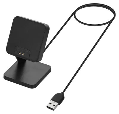 Produktbild von kwmobile USB Ladegerät kompatibel mit Xiaomi Redmi Band 2 - USB Kabel Charger Stand - Smart Watch Ladestation - Docking Station - Ladekabel mit
