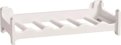Produktbild von ARTECSIS Weinregal stapelbar Kunststoff für 6 Flaschen, Flaschenregal, Weiß