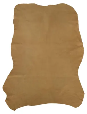 Naturleder Camel 100 x 70 cm, hochwertig, flexibel, robust für Bastelarbeiten