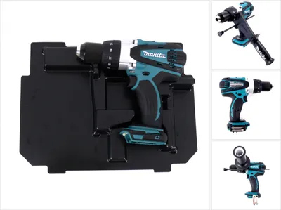 Obrázek produktu pro Akumulátorová příklepová vrtačka Makita DHP 458 ZE 18V 91Nm + vložka pro Makpac
