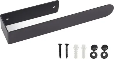 Obrázek produktu pro Samolepicí držák na ručníky z nerezové oceli, černý, 23 cm, do koupelny